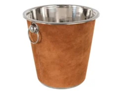 Seau à Glace Rond Design "Tortu" 21cm Cognac