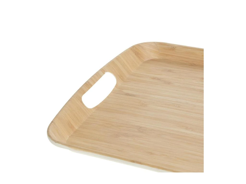 Plateau De Service En Mélamine Et Bambou 46 X 31 Cm 2 Plateau De Service En Mélamine Et Bambou 46 X 31 Cm – Image 2