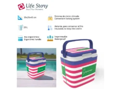 Réfrigérateur Life Story 29l Pink Navy -Herman Miller Magasin presentation et service 20099301