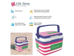 Réfrigérateur Life Story Cooler 5l Pink Navy -Herman Miller Magasin presentation et service 20099351