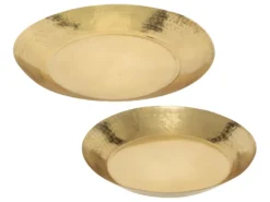 Plateau Gravé Gypsy En Métal X 2 - Atmosphera