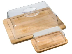 Boite Fromage +Beurrier Bambou Naturel - FIVE -Herman Miller Magasin presentation et service 21291781