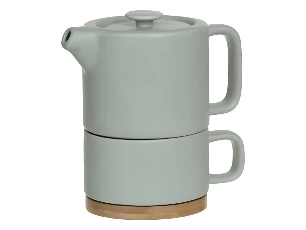 Théière Avec Tasse "Nature" 40cl Menthe 1 Théière Avec Tasse "Nature" 40cl Menthe