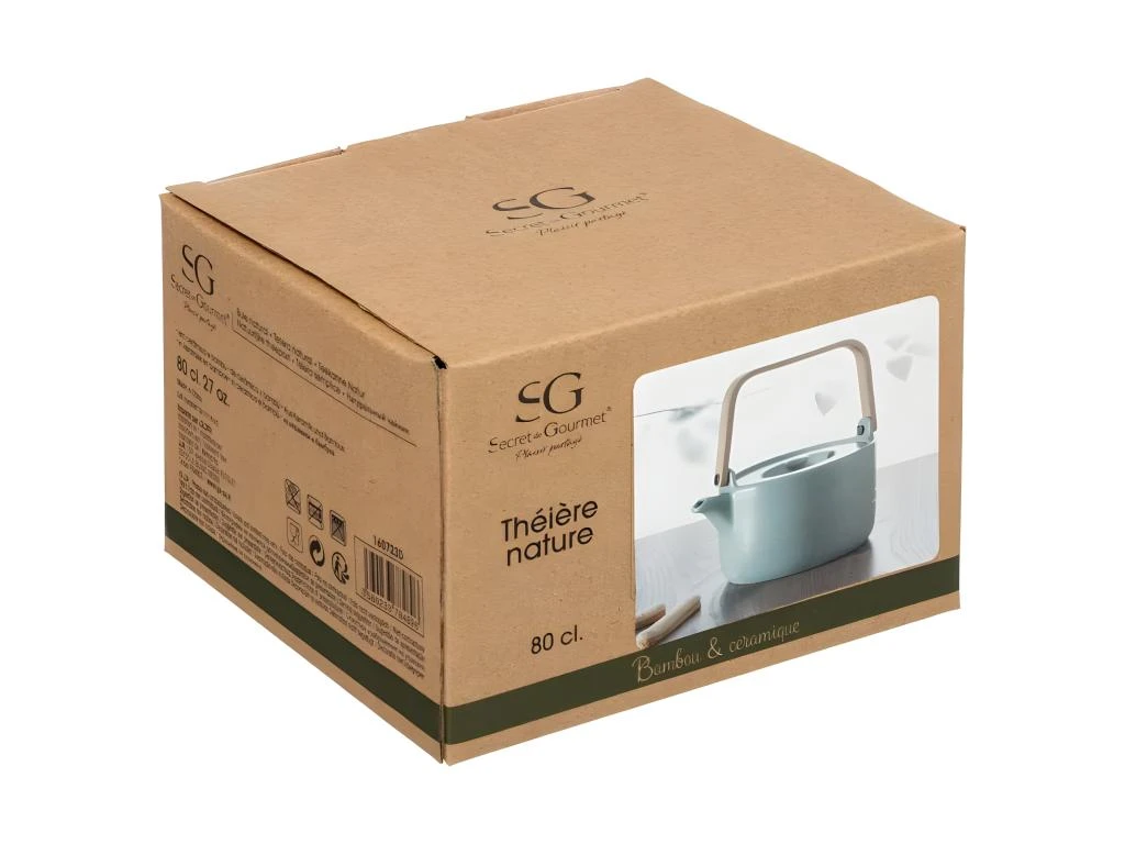 Théière Design "Nature" 80cl Menthe 4 Théière Design "Nature" 80cl Menthe – Image 4