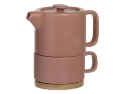Théière Avec Tasse "Nature" 40cl Terracotta