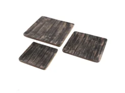 Plat Carré Décoratif Bois Noir Et Or -Herman Miller Magasin presentation et service 22135165