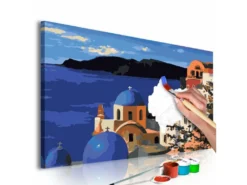 Tableau De Coloriage Santorin