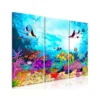 Tableau Pour Enfants Underwater Fun (3 Parts) 90x60 Cm