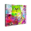 Tableau Pour Enfants Crazy Cat 70x70 Cm