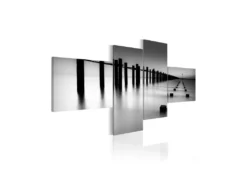 Tableau Côte Maritime Pendant L'automne 200x90 Cm