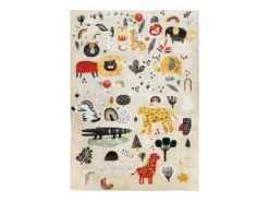 NOE - Tapis Enfant Animaux Et Nature Beige 120x170