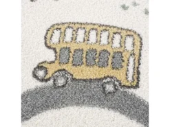 Tapis De Jeu Rond Pour Chambre D'enfant Blanc Motif Route De L'école 160x160cm -Herman Miller Magasin tapis 12490511