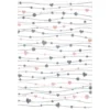 Tapis Pour Chambre D'enfant Blanc Guirlandes Rose Et Gris 160x230cm