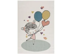 Tapis Pour Chambre D'enfant Crème Motif Fille 160x230cm