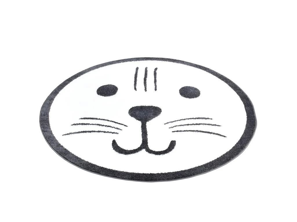 Tapis Rond Pour Chambre D'enfant Tête D'Ours 120x120cm 5 Tapis Rond Pour Chambre D'enfant Tête D'Ours 120x120cm – Image 5