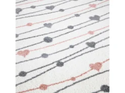 Tapis Pour Chambre D'enfant Blanc Guirlandes Rose Et Gris 120x160cm -Herman Miller Magasin tapis 12537101