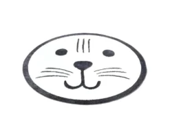 Tapis Rond Pour Chambre D'enfant Tête D'Ours 160x160cm -Herman Miller Magasin tapis 12537173