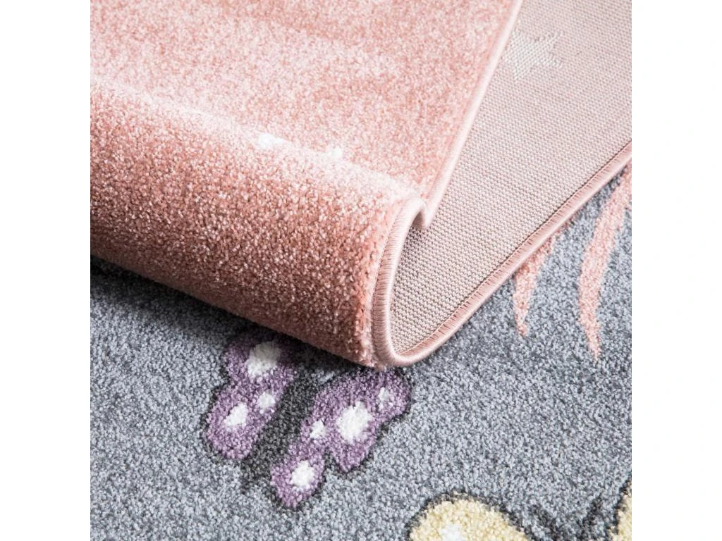 Tapis Pour Chambre D'enfant Ourson Rose Et Blanc 80x150cm 3 Tapis Pour Chambre D'enfant Ourson Rose Et Blanc 80x150cm – Image 3