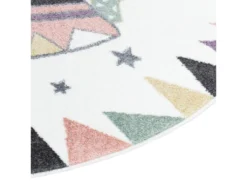 Tapis Rond Pour Chambre D'enfant TIPI Multicolore 120x120cm -Herman Miller Magasin tapis 12537431