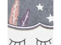 Tapis Rond Pour Chambre D'enfant Nuage Mignon Gris Et Blanc 160x160cm -Herman Miller Magasin tapis 12537529