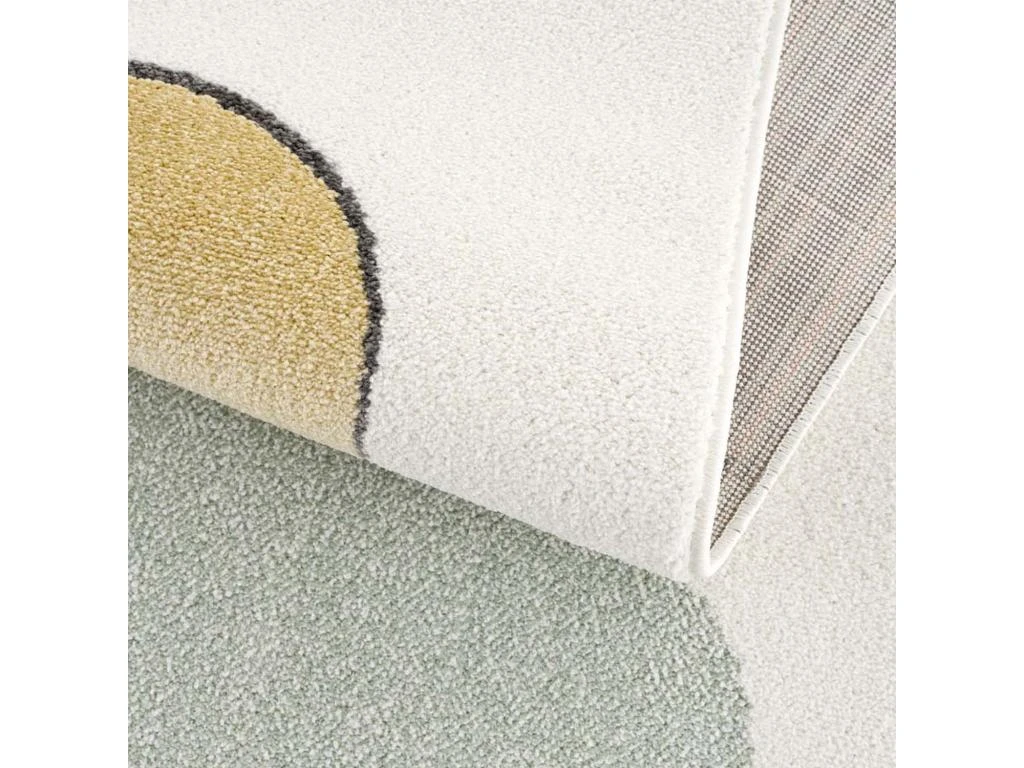 Tapis Rond Pour Chambre D'enfant Crème Motif Fille 120x120cm 5 Tapis Rond Pour Chambre D'enfant Crème Motif Fille 120x120cm – Image 5