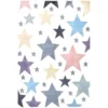Tapis Pour Chambre D'enfant Blanc Etoiles Multicolores 80x150cm