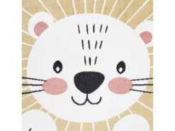 Tapis Rond Pour Chambre D'enfant Lion Jaune Et Blanc 160x160cm -Herman Miller Magasin tapis 12537879