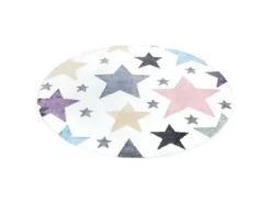 Tapis Rond Pour Chambre D'enfant Blanc Etoiles Multicolores 160x160cm 9 Tapis Rond Pour Chambre D'enfant Blanc Etoiles Multicolores 160x160cm -Herman Miller Magasin tapis 12537893