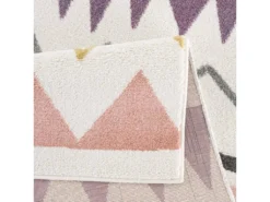 Tapis Pour Chambre D'enfant Crème Motif Géométrique Rose 80x150cm -Herman Miller Magasin tapis 12538103