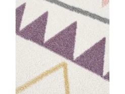 Tapis Rond Pour Chambre D'enfant Crème Motif Guirlandes Multicolores 160x160cm -Herman Miller Magasin tapis 13384359