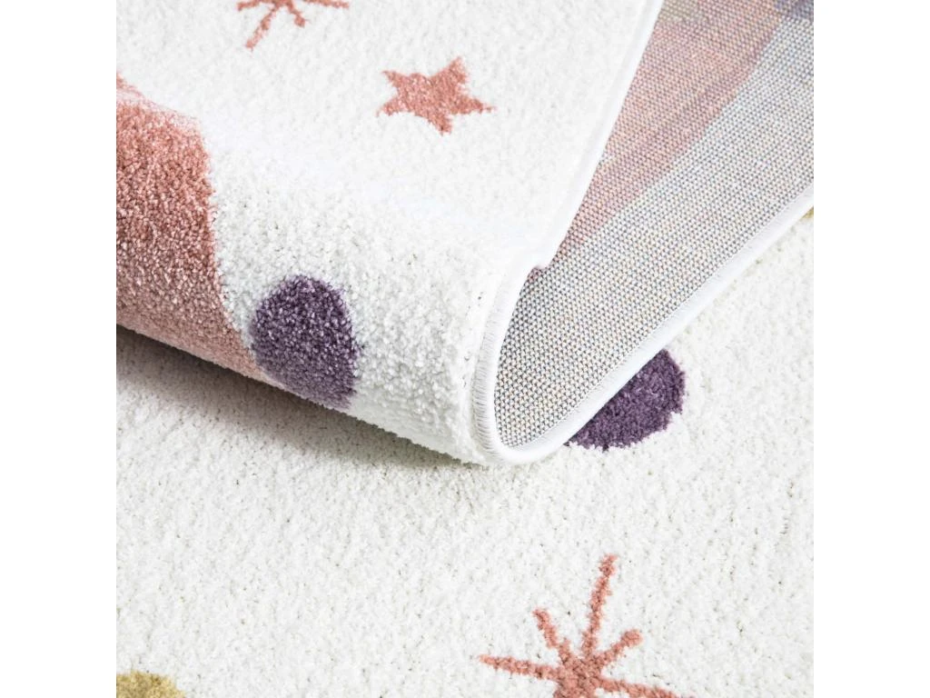 Tapis Pour Chambre D'enfant Blanc Motif Licorne Multicolore 140x200cm 3 Tapis Pour Chambre D'enfant Blanc Motif Licorne Multicolore 140x200cm – Image 3