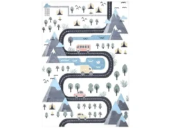 Tapis De Jeu Pour Chambre D'enfant Routes De Montagne 140x200cm