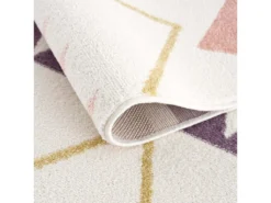 Tapis Pour Chambre D'enfant Crème Motif Géométrique Rose 160x230cm -Herman Miller Magasin tapis 13500507