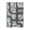 Tapis De Chambre Enfant Voiture "Marree" Argent 120 X 170 Cm