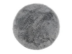 Tapis Imitation Fourrure Enfant "Queeny" 90cm Gris