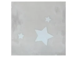 Tapis Déco Enfant "Étoiles" 120cm Gris -Herman Miller Magasin tapis 13813275