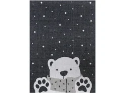 Tapis Enfant Ours Blanc - 120 X 170 Cm