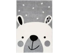 Tapis Australie Enfant Argent Leonora - 80 X 150 Cm