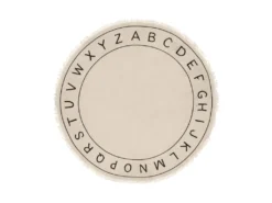 Tapis Enfant Alphabet En Coton D 120 Cm