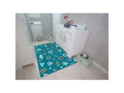 Tapis Tissé Spirit Glowy 3146 Blau Icons - 110 X 160 Cm -Herman Miller Magasin tapis 21158401