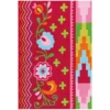 Tapis Sam 4144 Multicolore Rosa Fleurs - 140 X 200 Cm