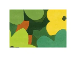 Tapis Sam 4135 Multicolore Fleurs Vertes - 140 X 200 Cm -Herman Miller Magasin tapis 21303535