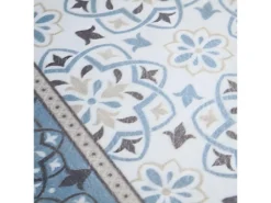 AZULEJOS VINYLE - Tapis De Cuisine Carreaux De Ciment Bleu Gris 45x75 -Herman Miller Magasin tapis 9713325