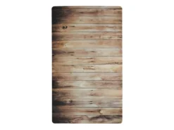 WOODY VINYLE - Tapis De Cuisine Imprimé Bois Marron 45x75