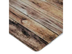 WOODY VINYLE - Tapis De Cuisine Imprimé Bois Marron 45x75 -Herman Miller Magasin tapis 9713665