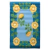 BIO LINE - Tapis De Cuisine Antidérapant Tournesol Jaune Et Bleu 50x80