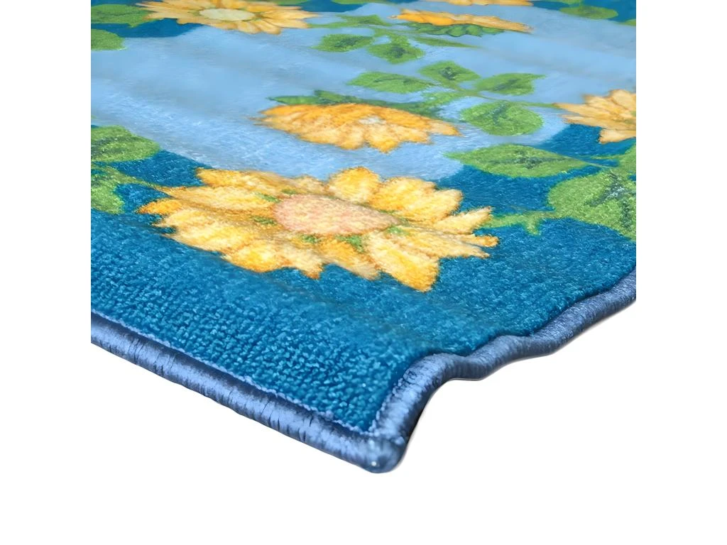 BIO LINE - Tapis De Cuisine Antidérapant Tournesol Jaune Et Bleu 50x80 3 BIO LINE - Tapis De Cuisine Antidérapant Tournesol Jaune Et Bleu 50x80 – Image 3