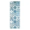 AZULEJOS VINYLE - Tapis De Cuisine Carreaux De Ciment Bleu 45x120