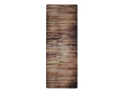 WOODY VINYLE - Tapis De Cuisine Imprimé Bois Marron 45x120