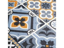 AZULEJOS VINYLE - Tapis De Cuisine Carreaux De Ciment Bleu Foncé 45x75 -Herman Miller Magasin tapis 9798091